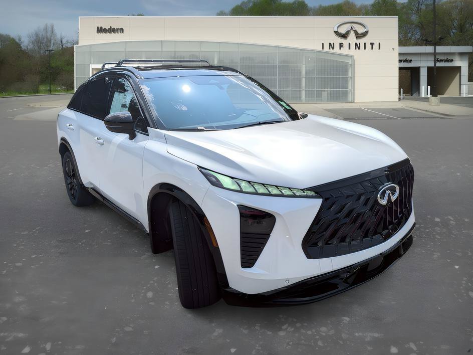 New 2027 Radiant White/Black Obsidian INFINITI SPORT image 3