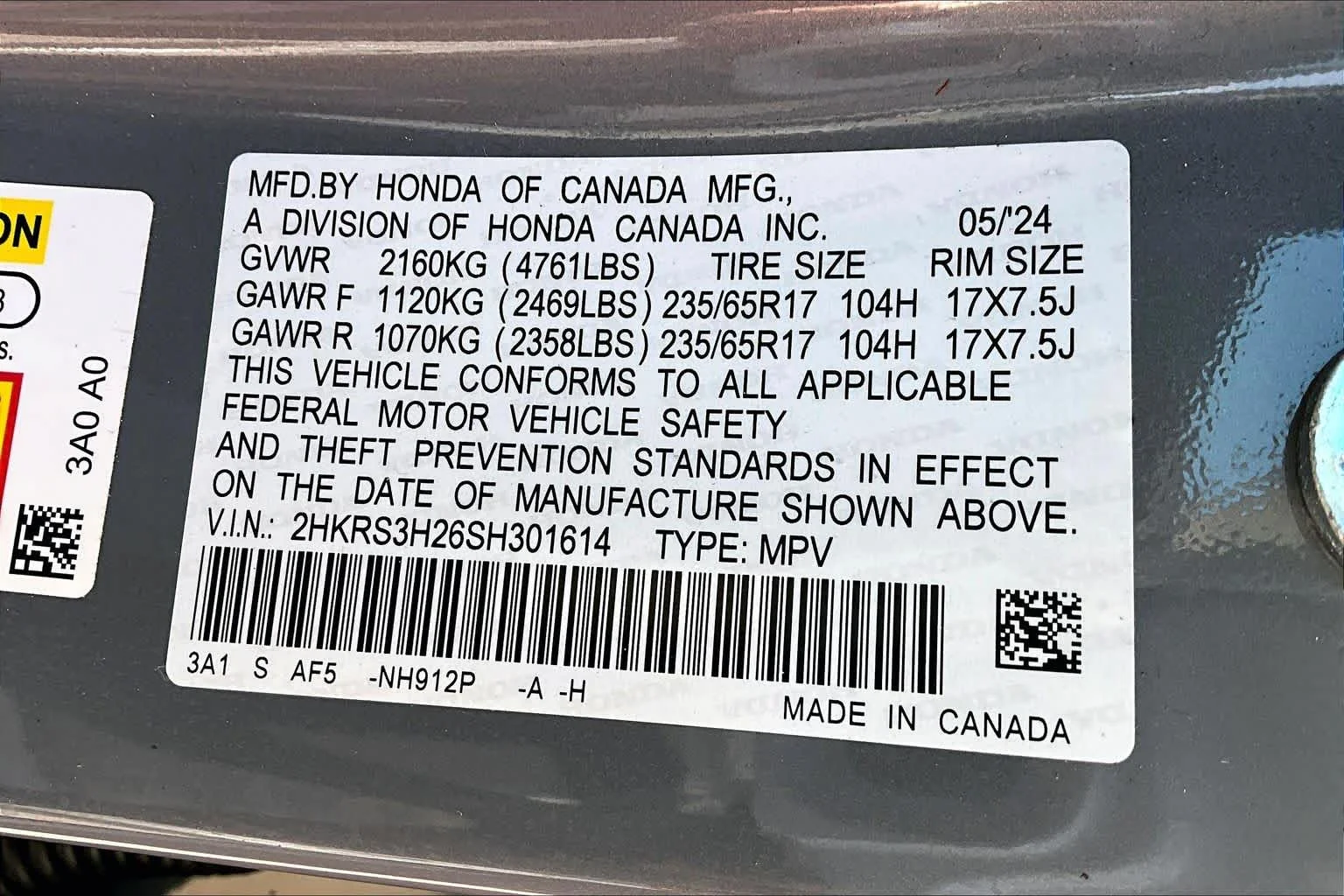 Used 2025 Urban Gray Pearl Honda LX image 32