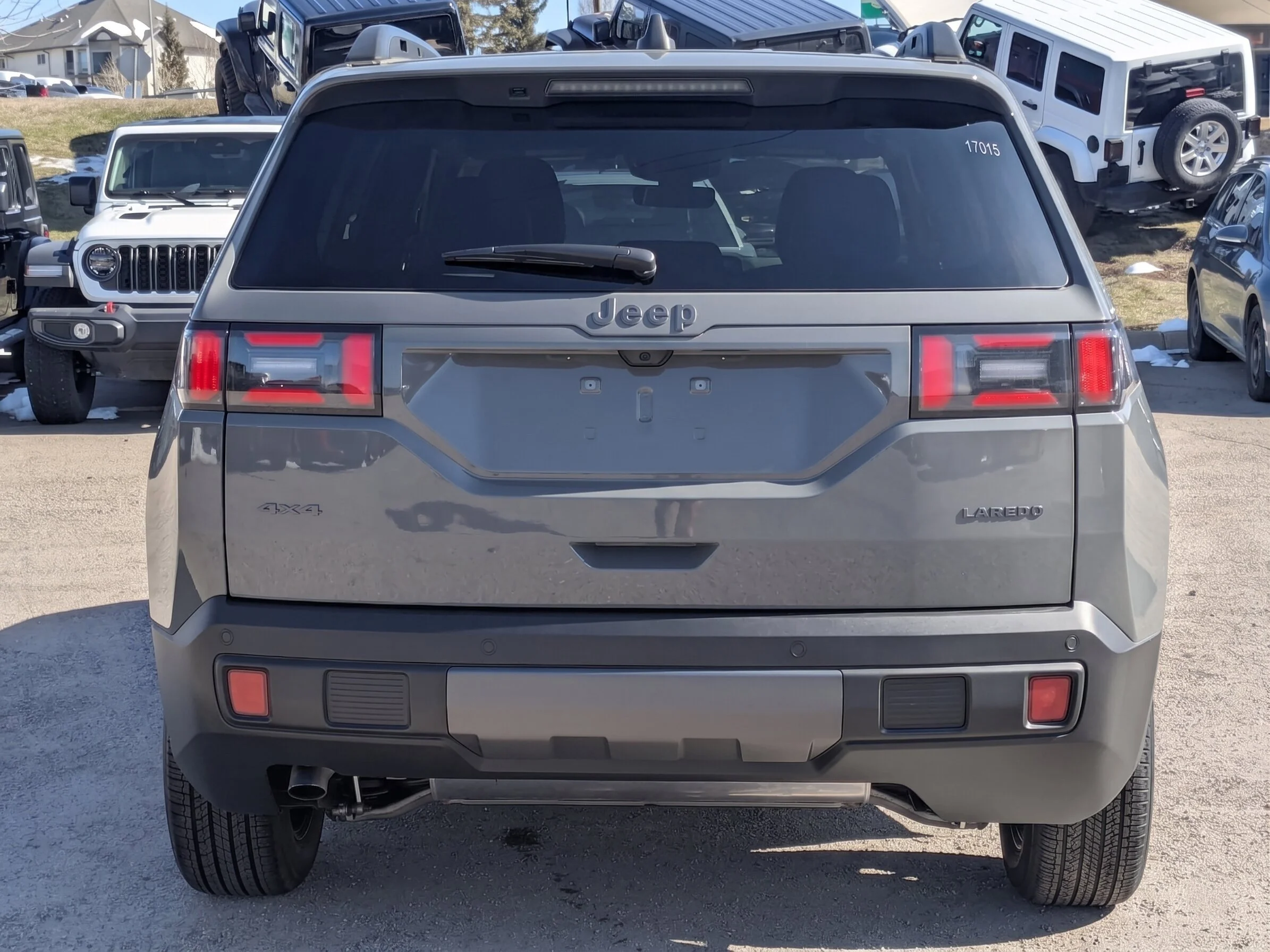 New 2026 Grey Jeep Laredo - - Pkg 23F - Compact Spare - 1.6L Turbo Hybrid - 12.3 Touchscreen & More image 7