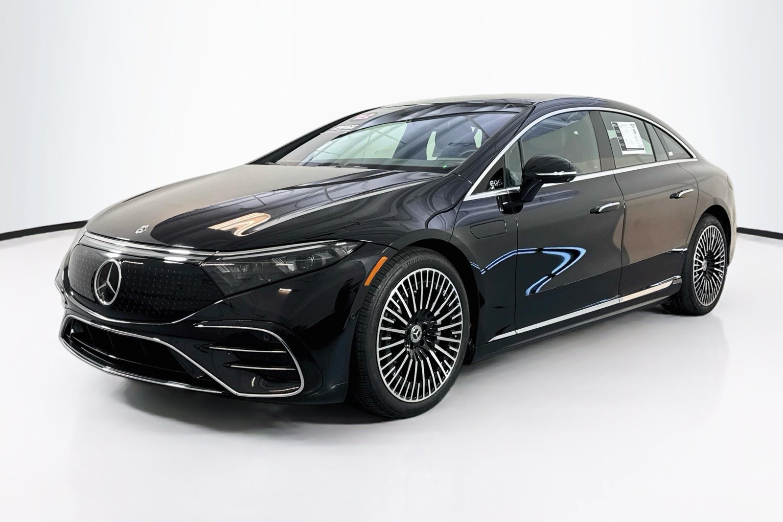 Certified Used 2022 Obsidian Black Metallic Mercedes-Benz EQS 450+ image 1