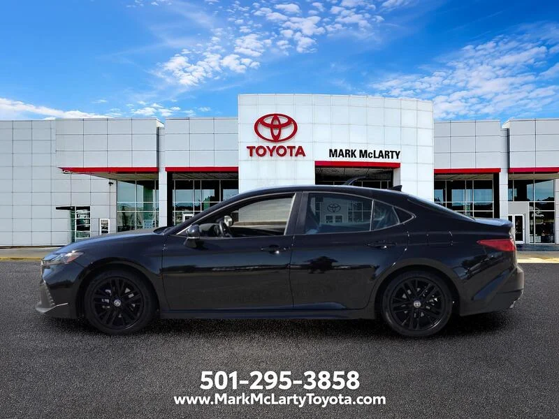 Used 2025 Midnight Black Metallic TOYOTA SE image 2