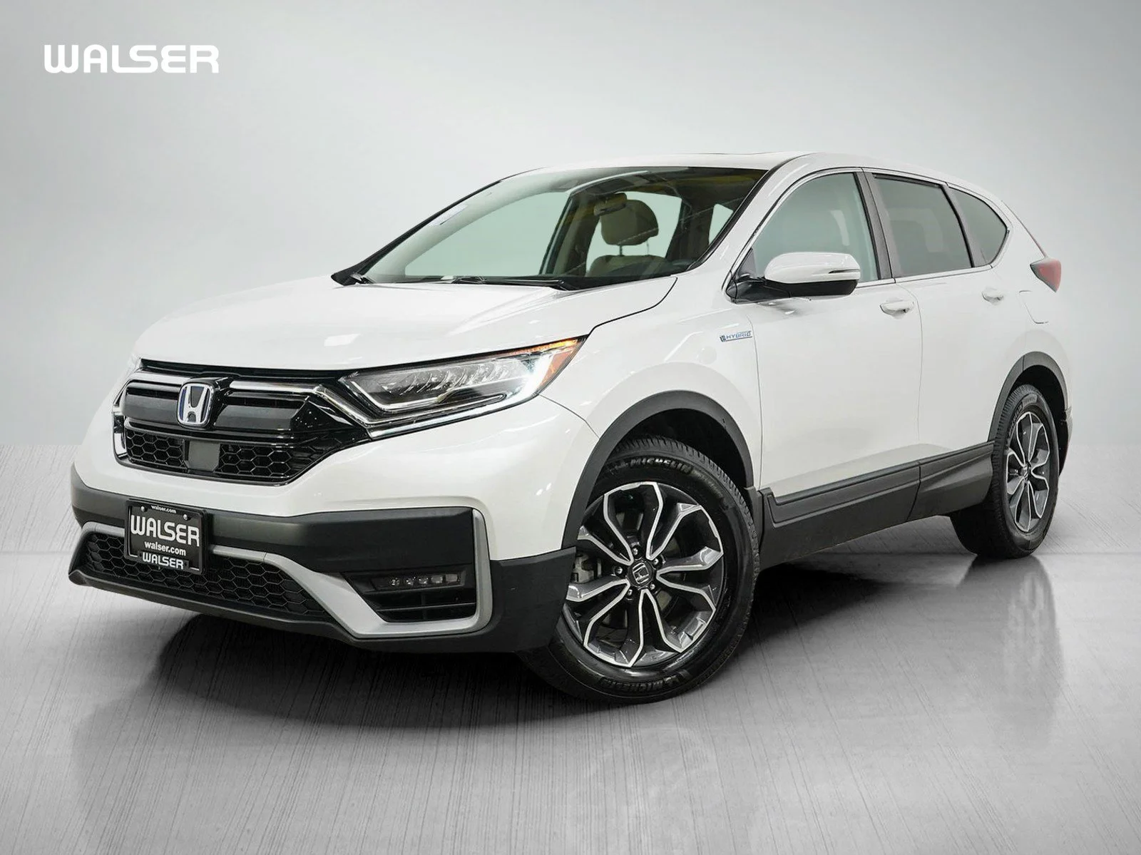 Used 2022 Platinum White Pearl Honda 5D WAGON HYBRID EX image 1