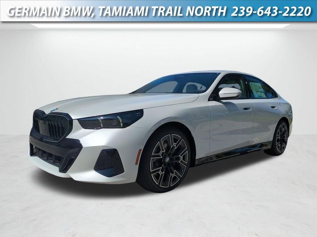 New 2027 Mineral White Metallic BMW 530i xDrive image 1