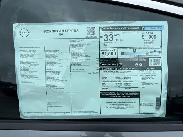 New 2026 Gun Metallic Nissan SV image 30