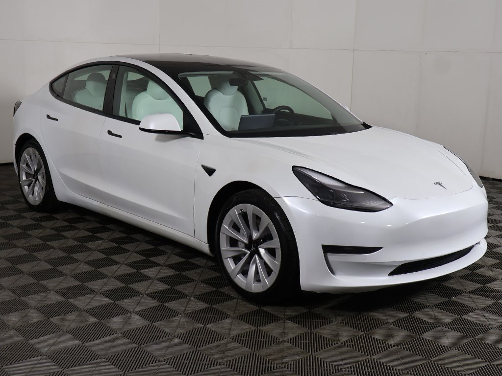 Used 2021 Tesla Model 3 Base with VIN 5YJ3E1EA1MF874581 for sale in Parma, OH