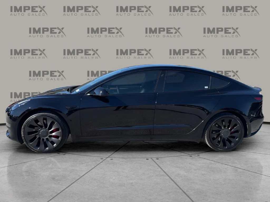Used 2021 Black Tesla Performance image 2