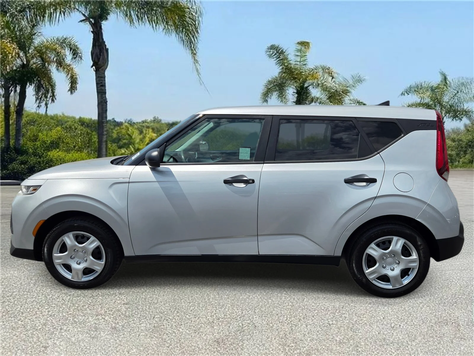 Used 2020 Sparkling Silver Kia LX Manual image 2