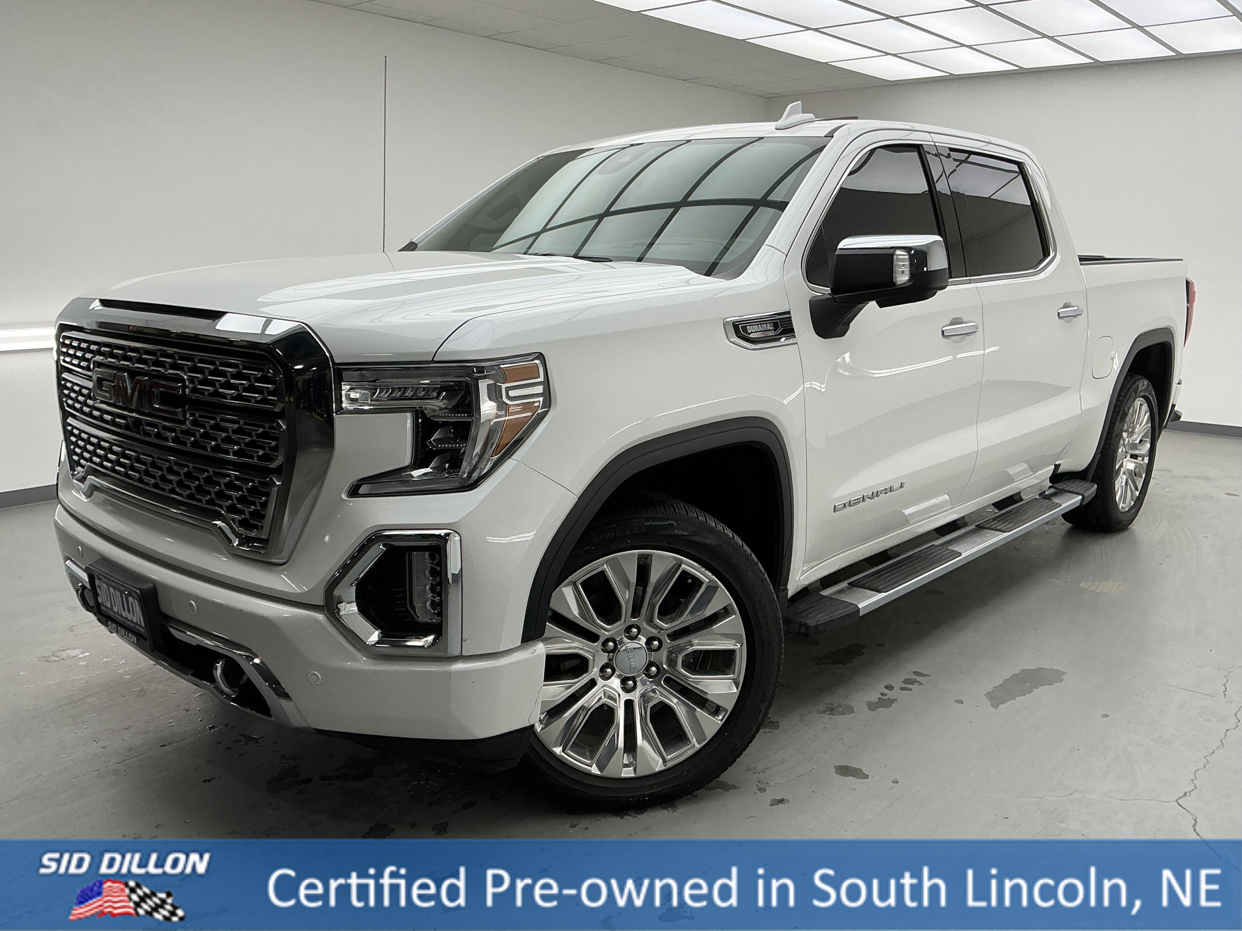 White Frost Tricoat 2020 GMC Sierra 1500 Denali Crew Cab 4WD Pickup Truck Four-Wheel Drive Automatic