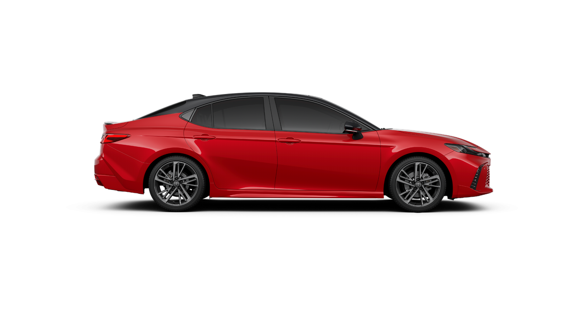 New 2027 Supersonic Red with Midnight Black Metallic roof Toyota XSE image 52