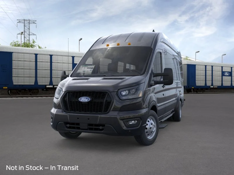 New 2026 Agate Black Metallic Ford Passenger Van XL image 2