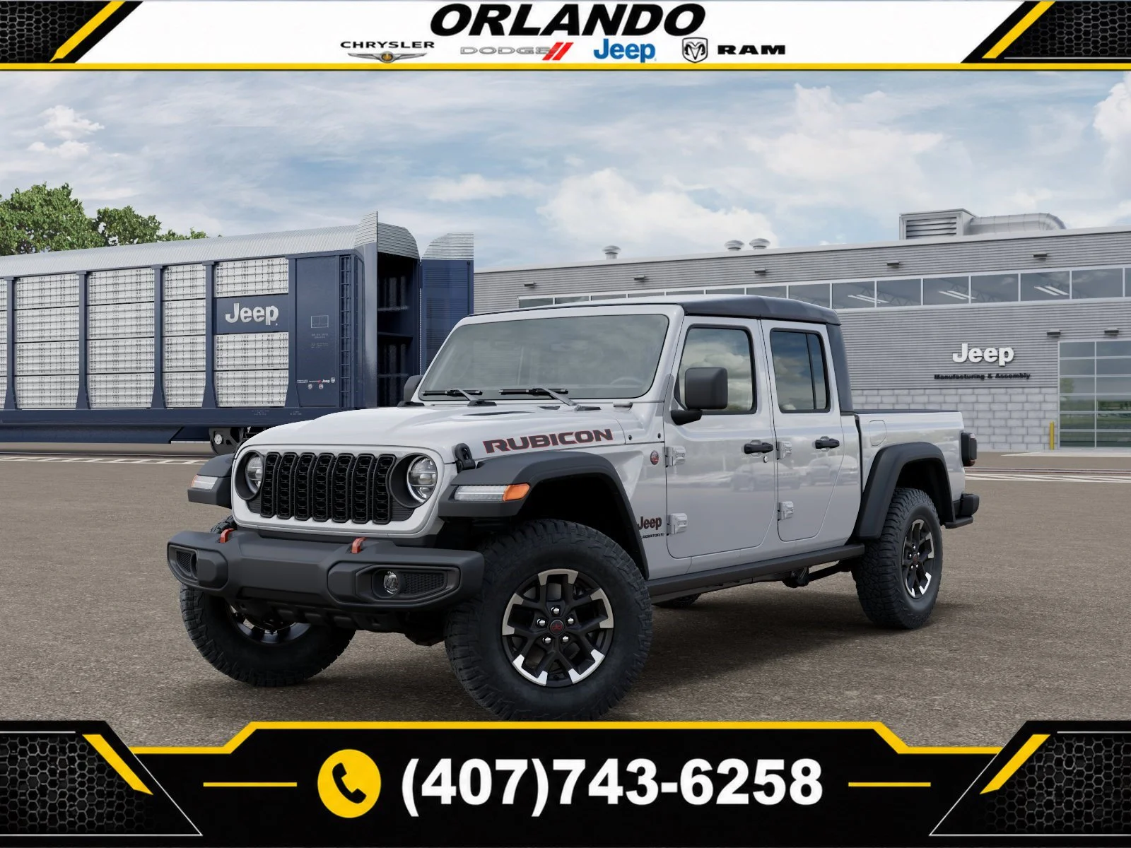 New 2026 Bright White Clearcoat Jeep Rubicon image 1