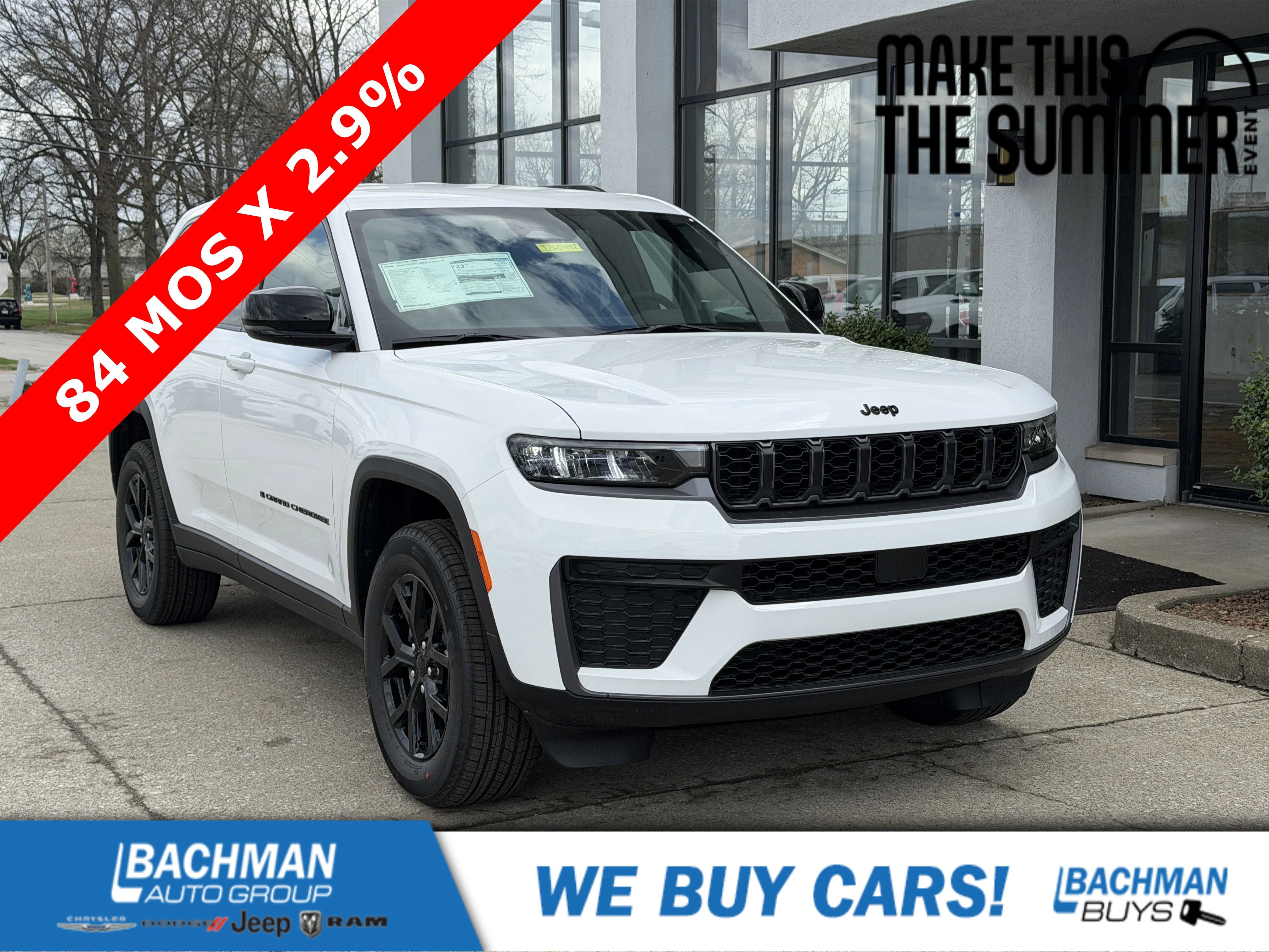 New 2026 Bright White Clear-Coat Exterior Paint Jeep Altitude image 1