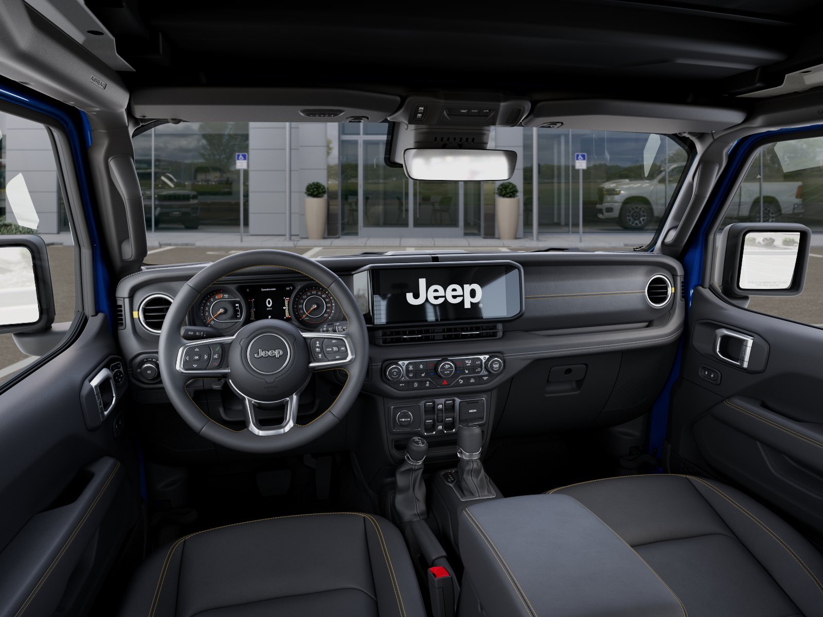 New 2026 Hydro Blue Pearl-Coat Exterior Paint Jeep Sahara image 14