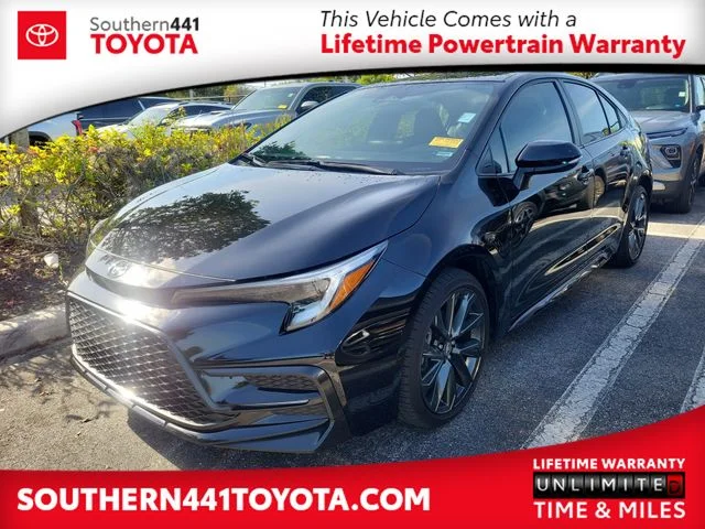 Used 2025 Black Toyota SE image 1