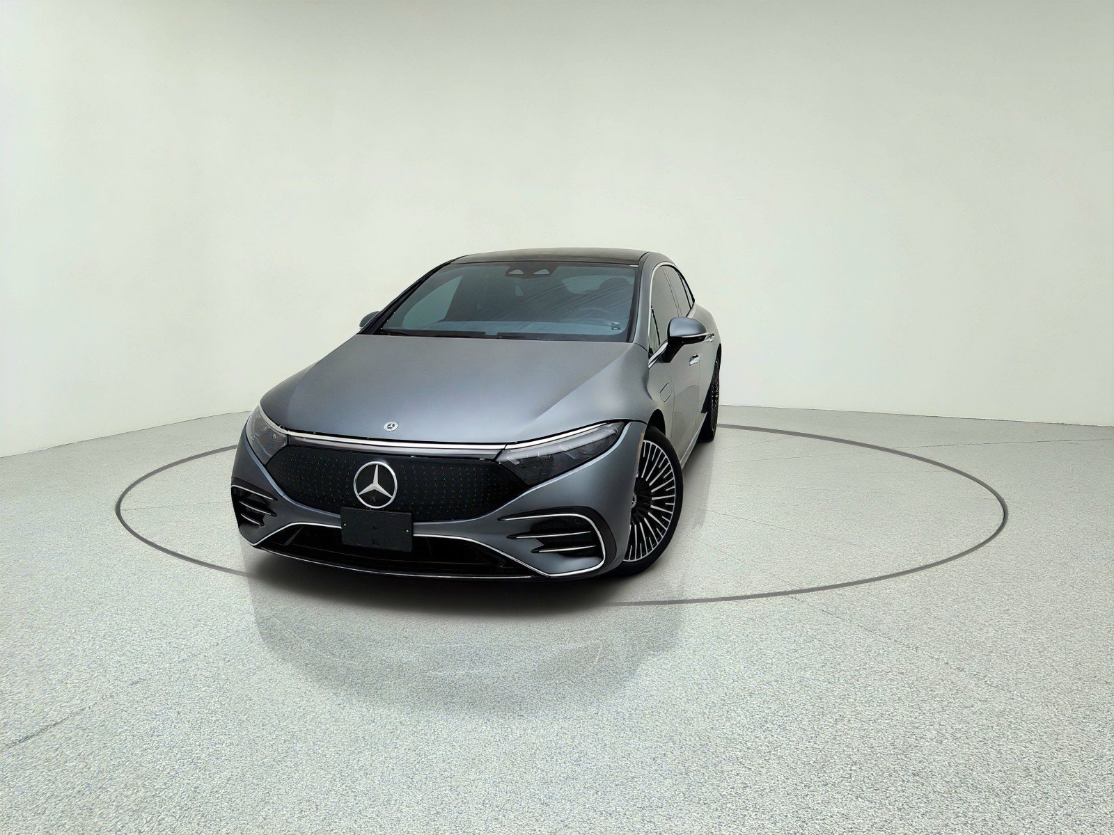 Certified Used 2022 MANUFAKTUR Selenite Grey Magno Mercedes-Benz EQS 450+ Exclusive Trim image 2