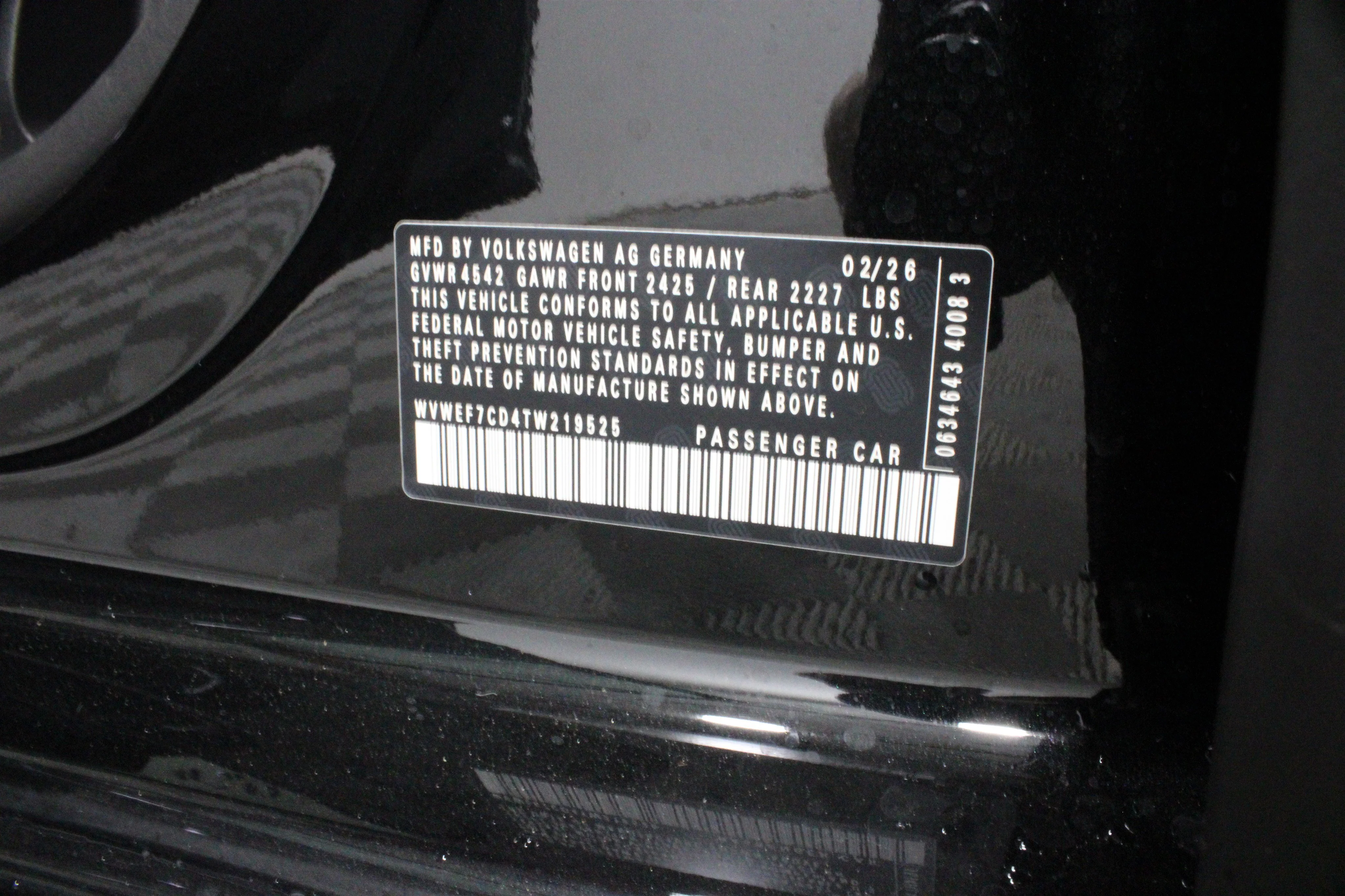 New 2026 Mythos Black Metallic Volkswagen Base image 36