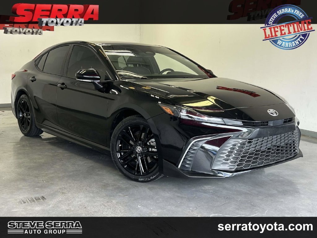 Certified Used 2025 Black Toyota SE image 1