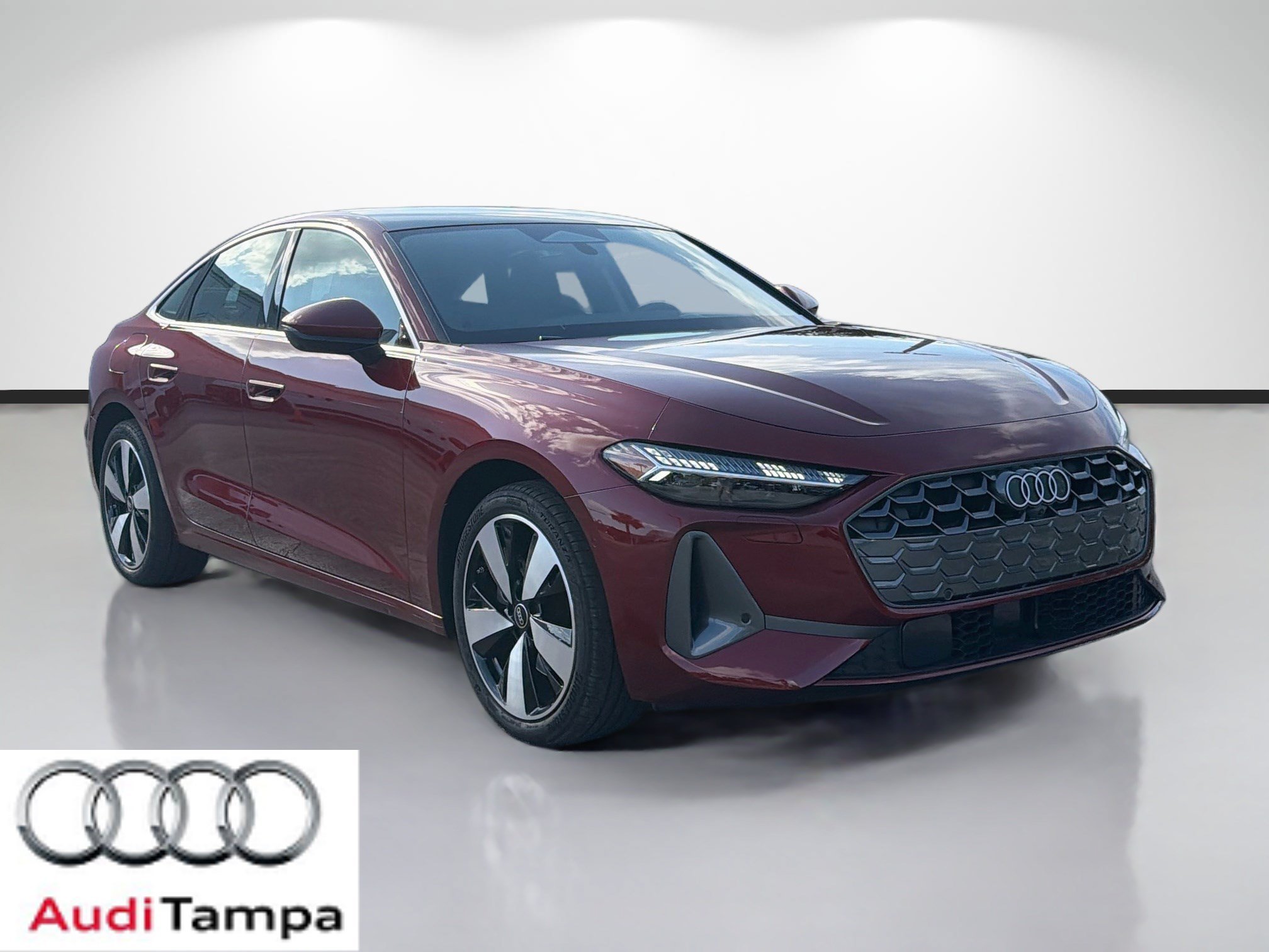 Certified Used 2025 Red Metallic Audi Prestige image 1