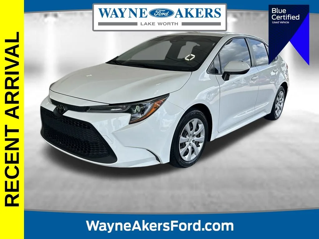 Certified Used 2022 White Toyota LE image 1