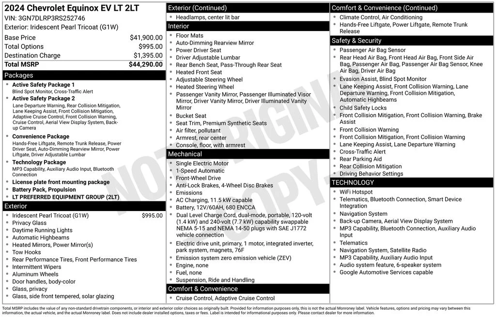 Used 2024 Iridescent Pearl Tricoat Chevrolet LT image 6