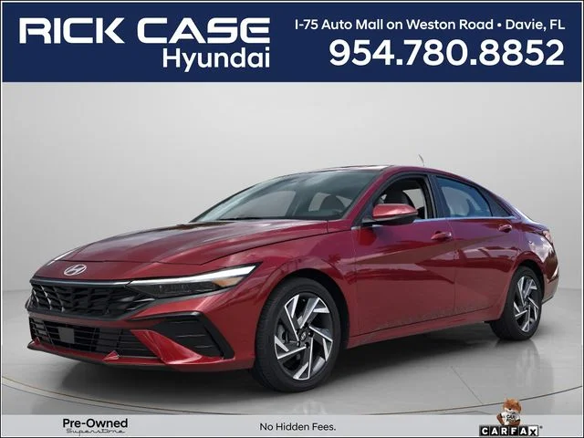 Certified Used 2025 Red Hyundai Limited image 1