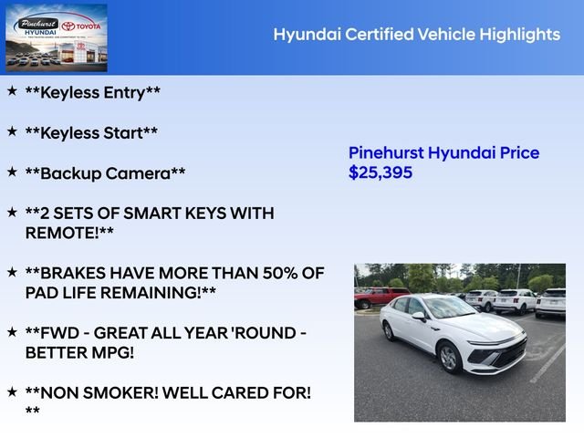 Certified Used 2025 White Hyundai SE image 36
