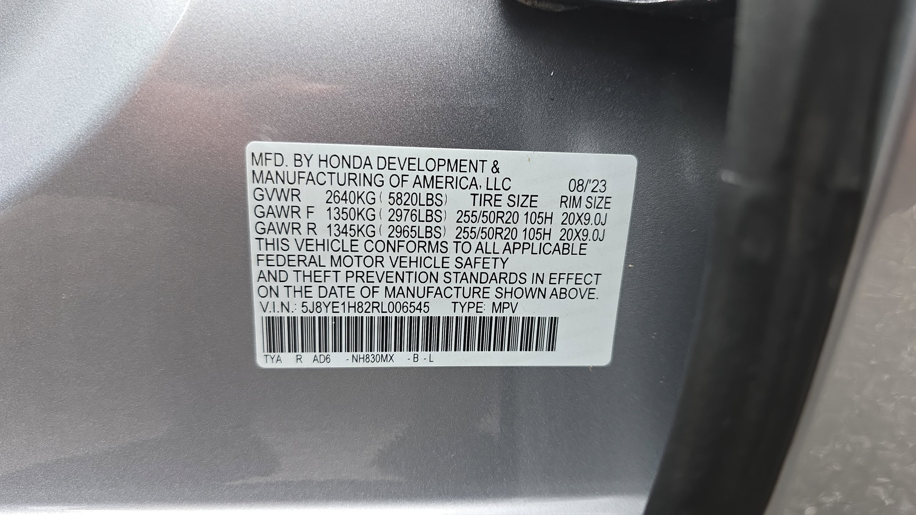 Certified Used 2024 Lunar Silver Metallic Acura SH-AWD w/Advance Package image 27