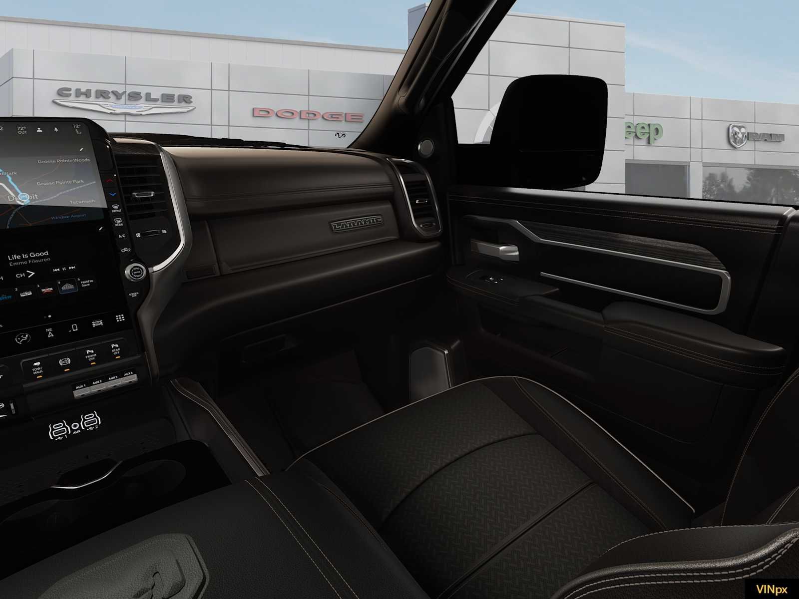 New 2026 Bright White Clear-Coat Exterior Paint RAM Laramie image 16
