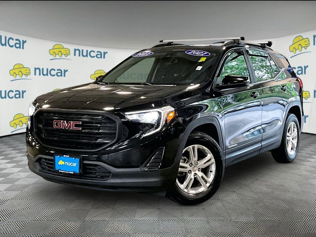 Used 2021 Black GMC SLE image 3