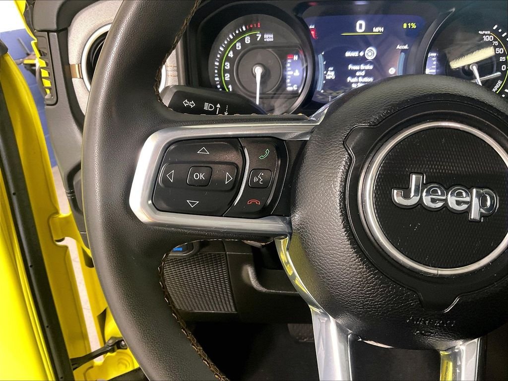 Used 2024 Yellow Jeep Sahara 4xe image 22