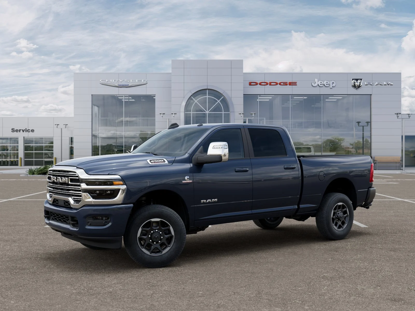New 2026 Forged Blue Metallic Exterior Paint RAM Laramie image 24