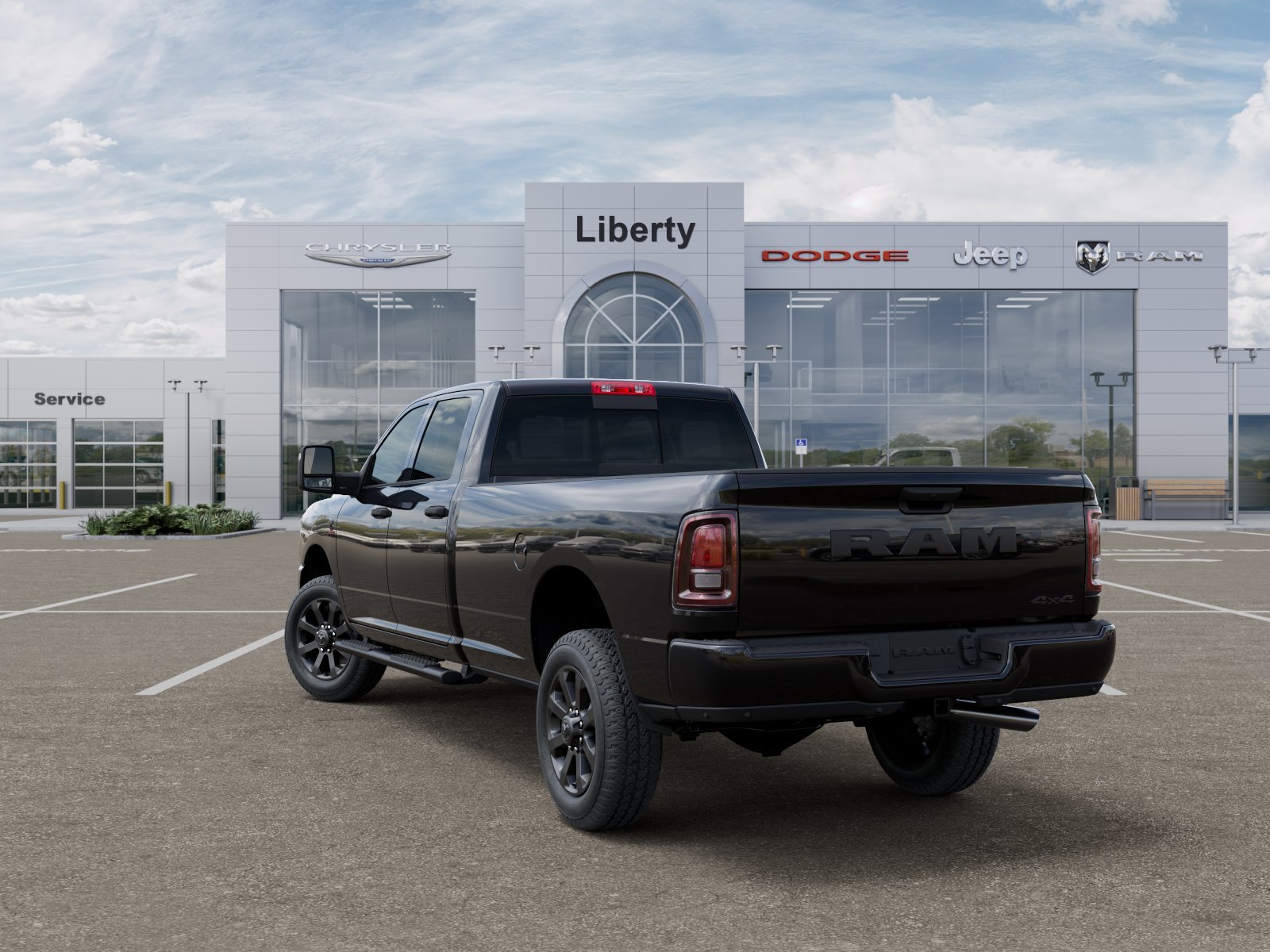 New 2026 Diamond Black Crystal Pearl-Coat Exterior Paint RAM Tradesman image 36
