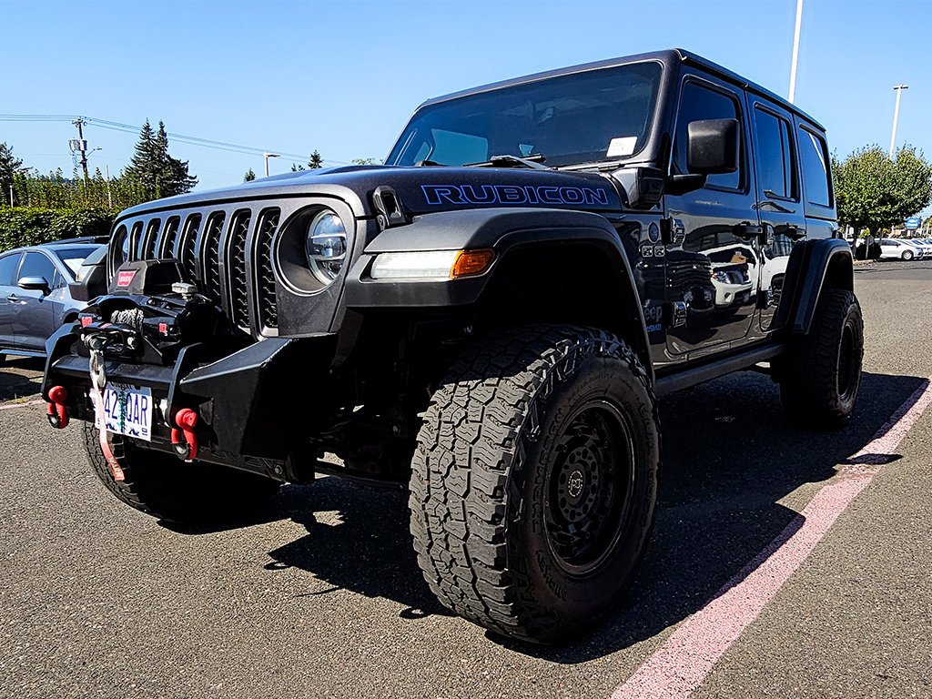 Used 2022 Gray Jeep Unlimited Rubicon 4xe image 3