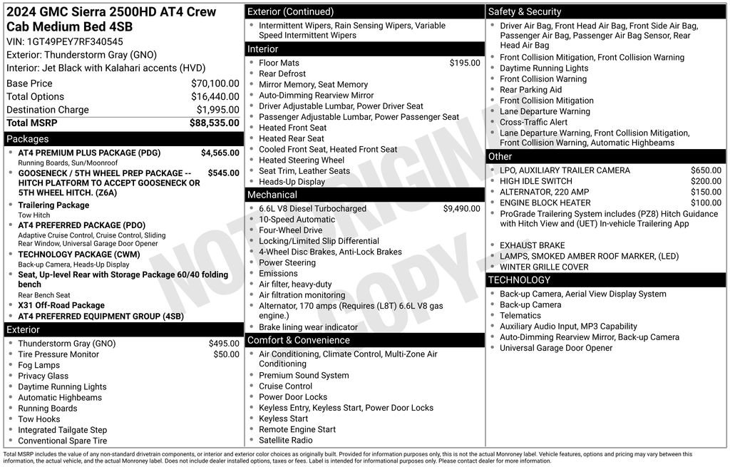 Used 2024 Gray GMC AT4 image 24