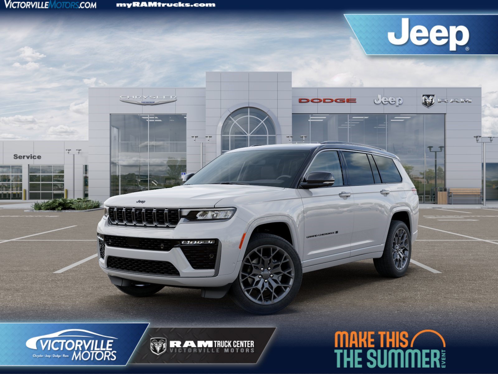 New 2026 Bright White Clear-Coat Exterior Paint Jeep Summit image 1