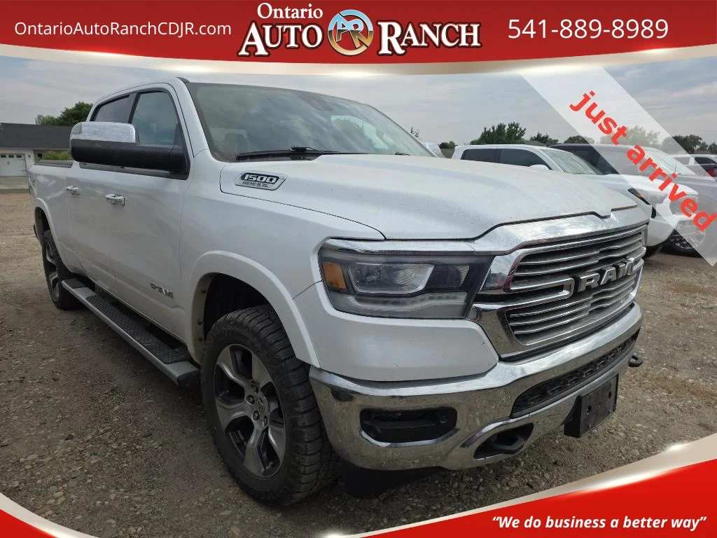 Used 2019 Ivory White Tri-Coat Pearlcoat Ram Laramie image 1