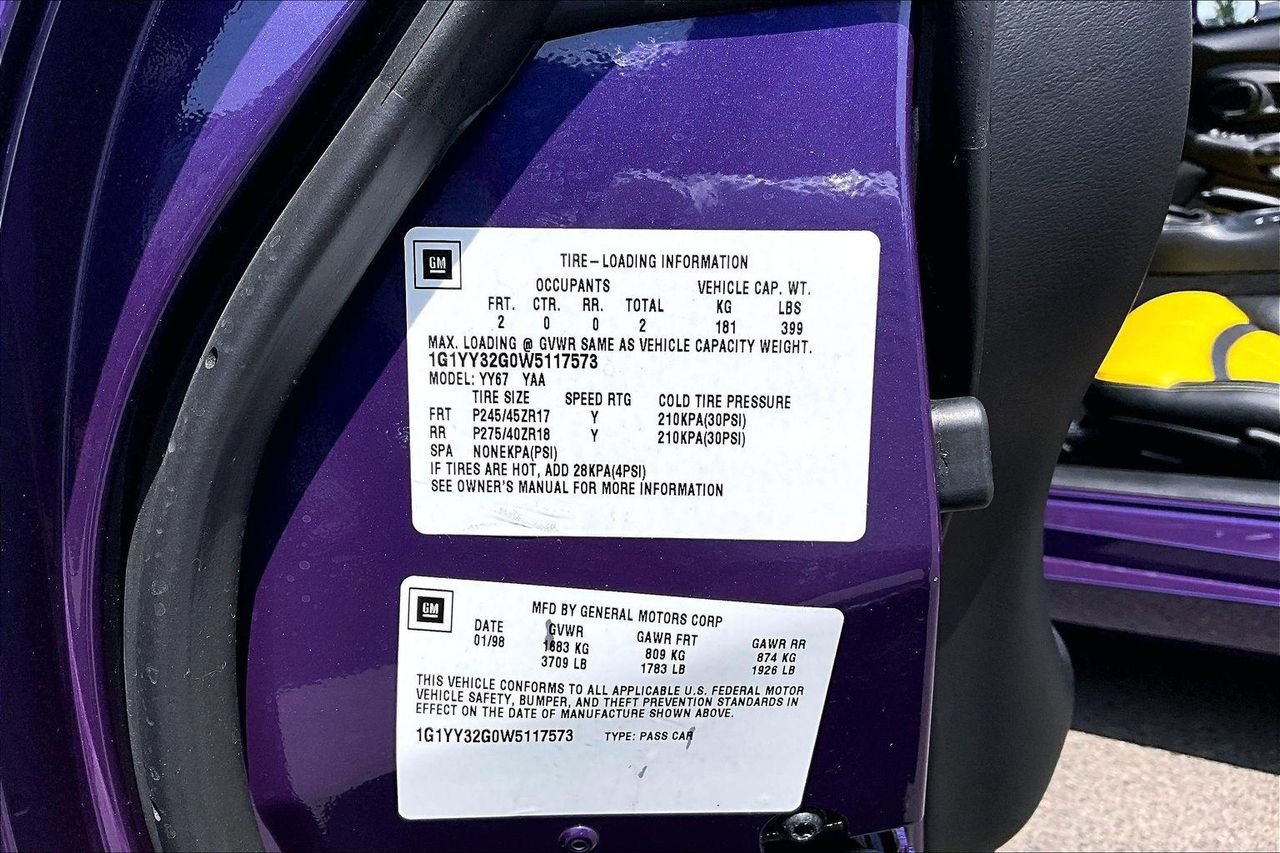 Used 1998 Purple Chevrolet CONVERTIBLE image 17