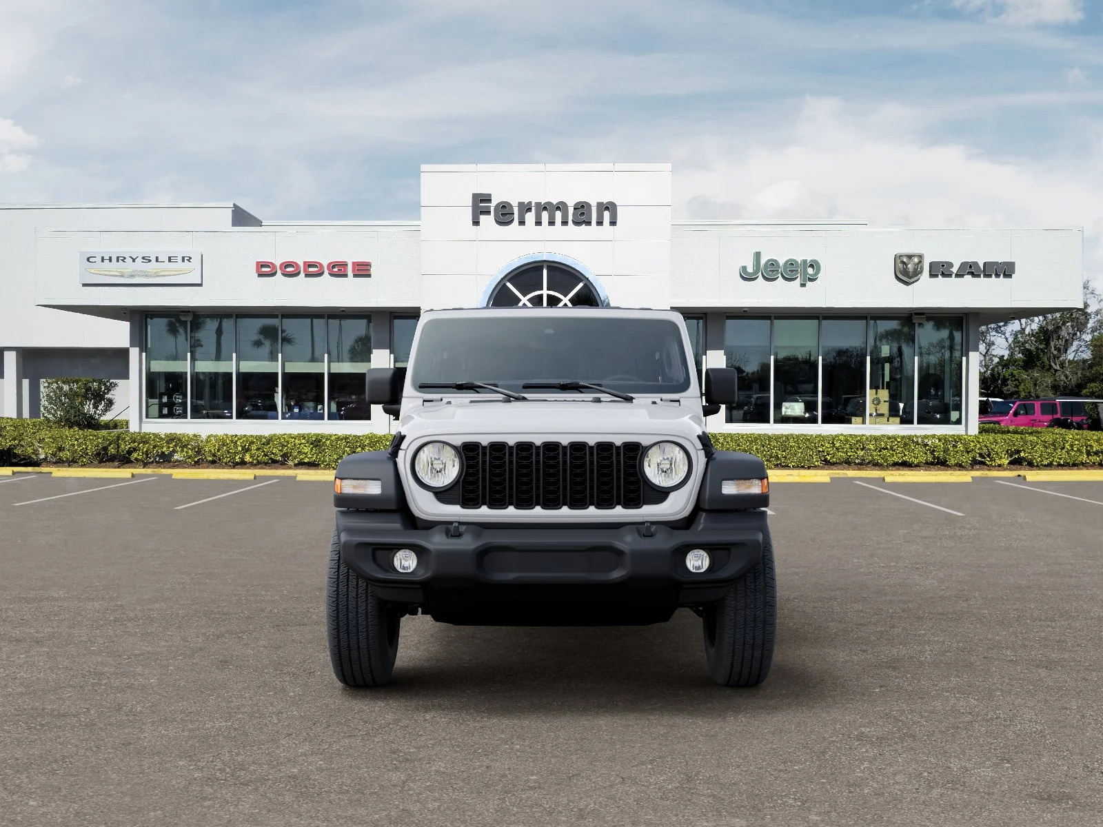 New 2026 Bright White Clear-Coat Exterior Paint Jeep Sport S image 40