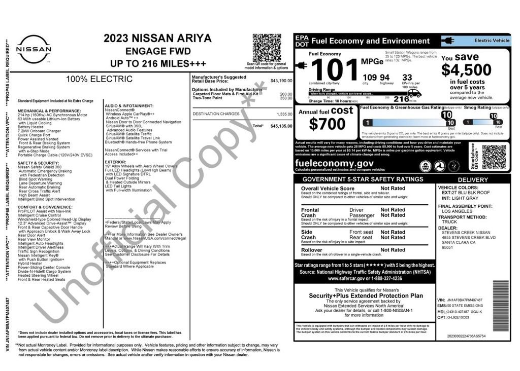 Used 2023 Deep Ocean Blue Nissan ENGAGE image 3