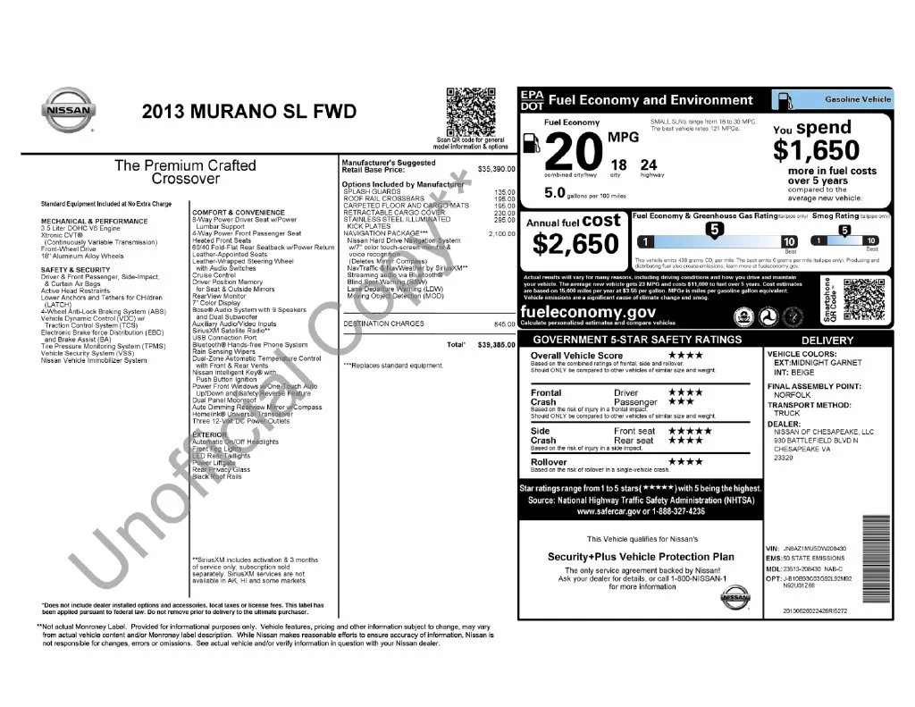 Used 2013 Black Nissan SL image 6