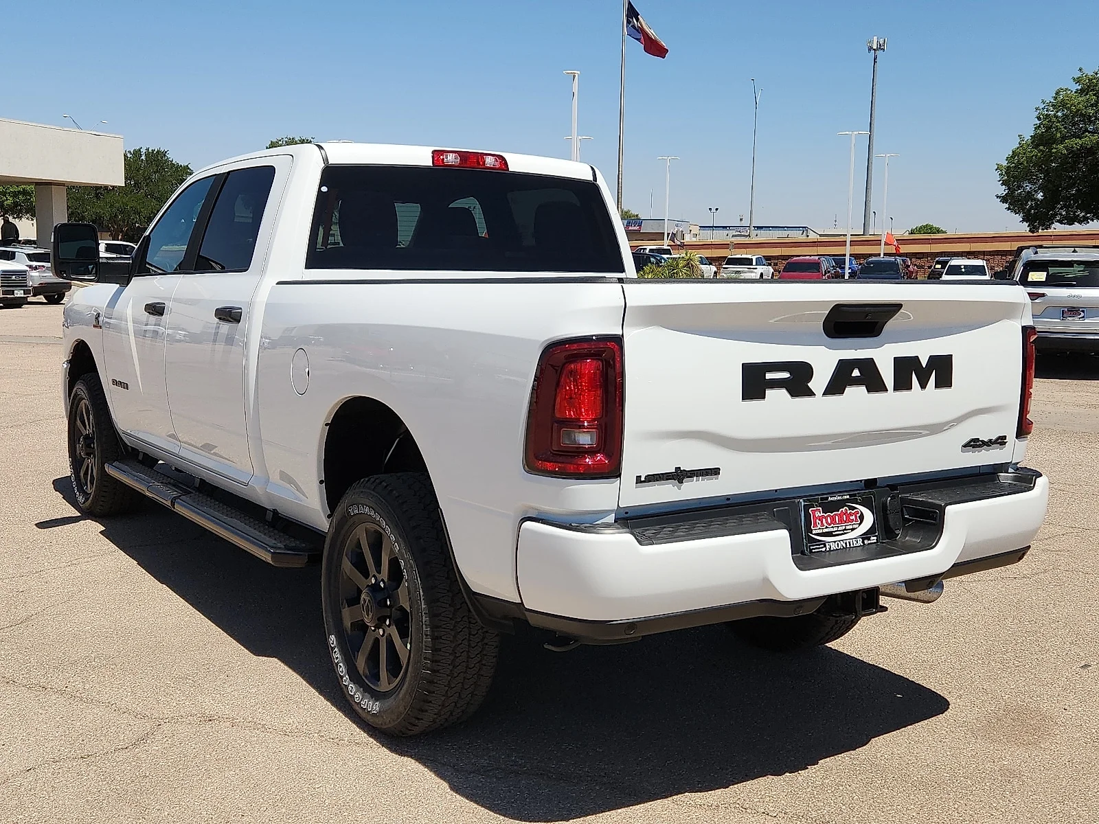 New 2026 Bright White Clear-Coat  Paint Ram LONE STAR CREW CAB 4X4 6