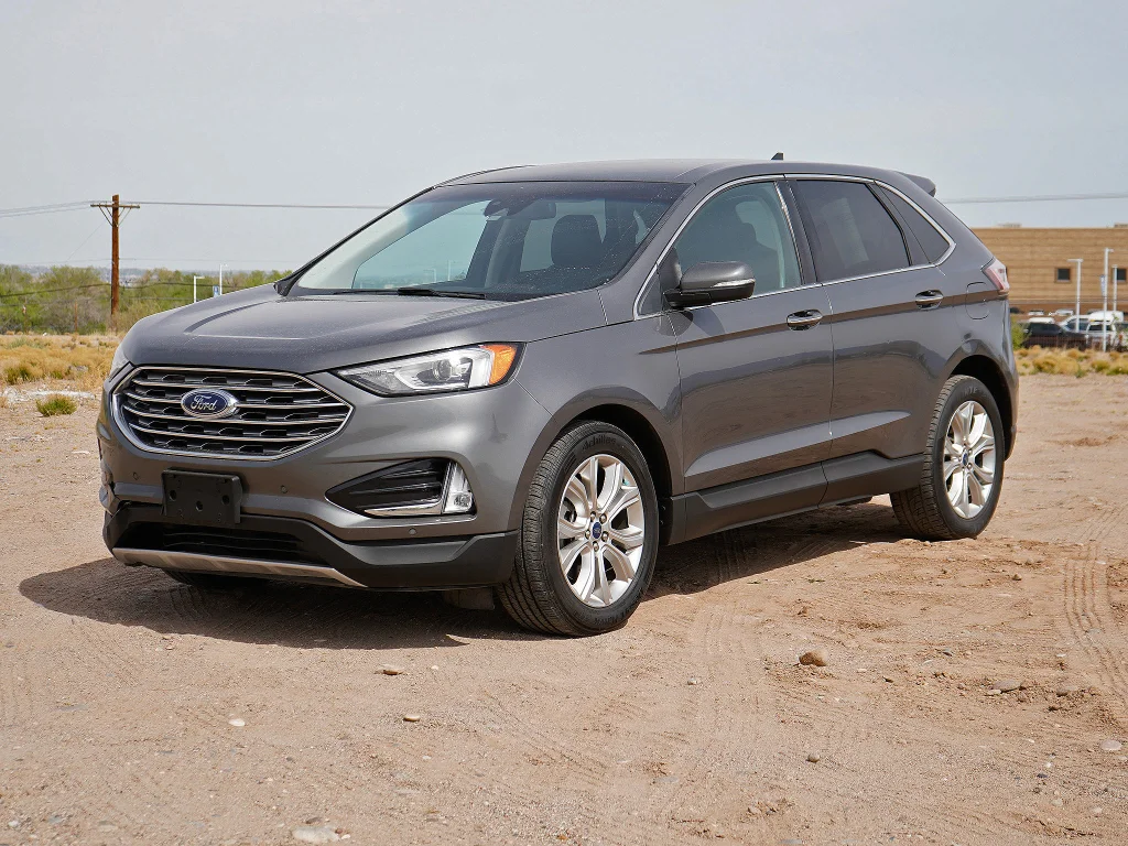 Used 2021 Carbonized Gray Metallic Ford Titanium image 1