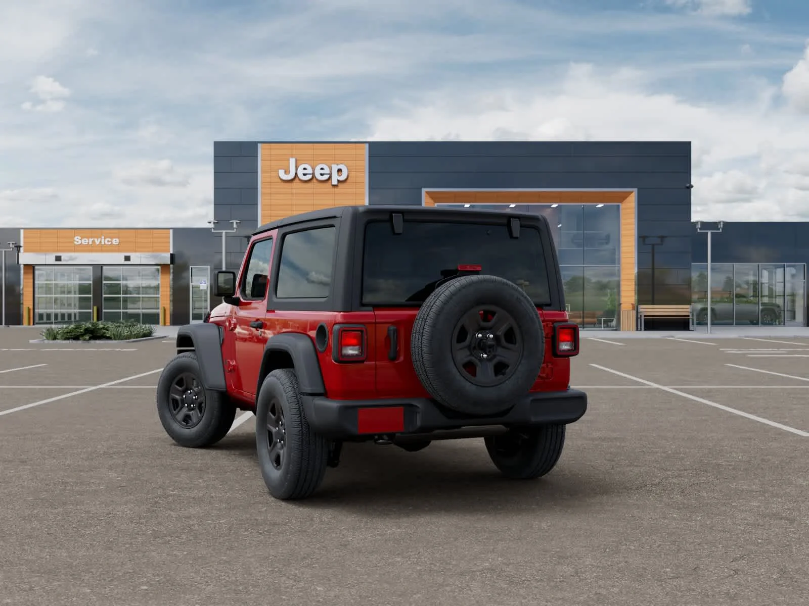 New 2026 Firecracker Red Clearcoat Jeep Sport image 3