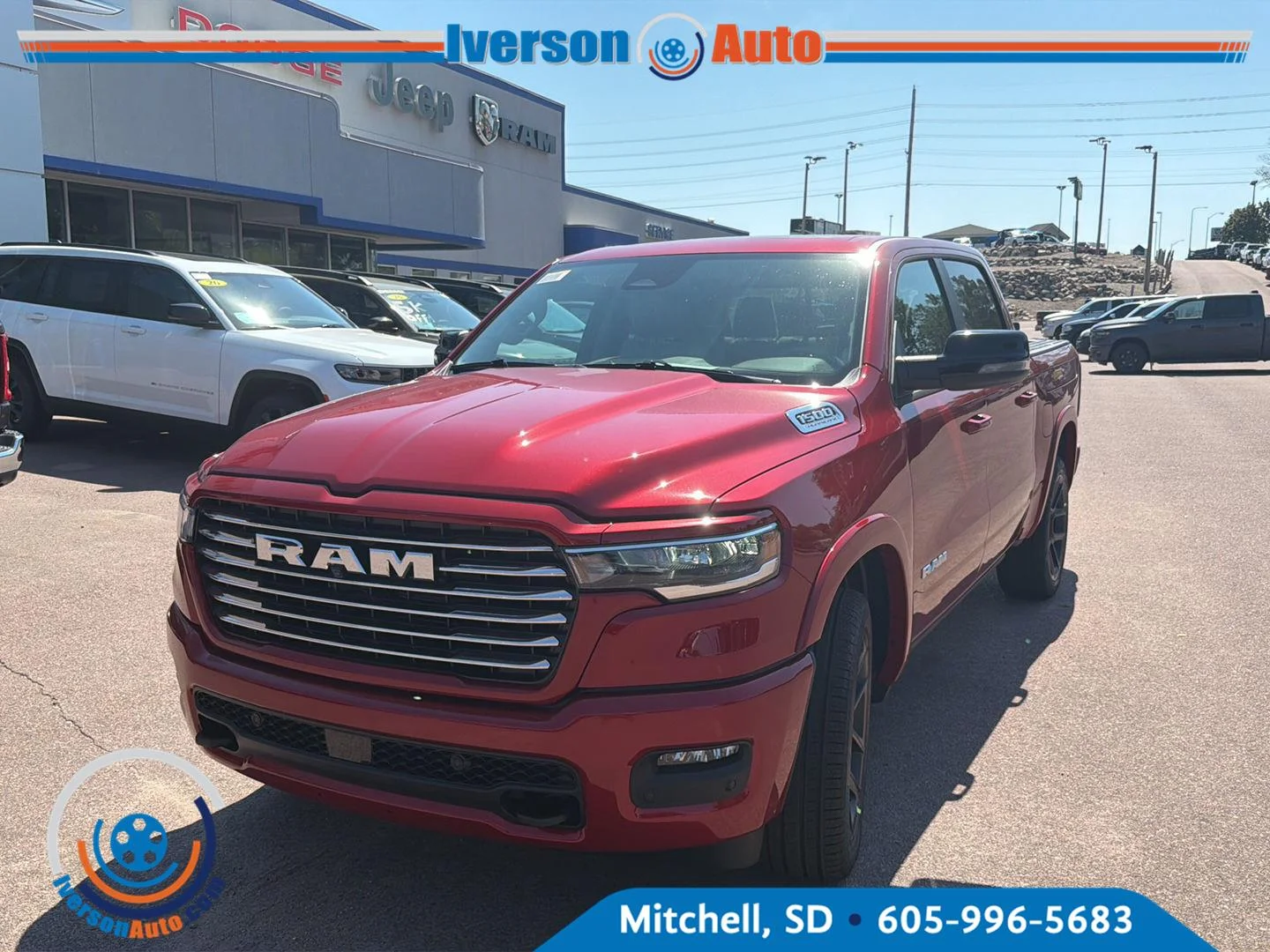 New 2027 Molten Red Pearlcoat Ram Laramie image 2