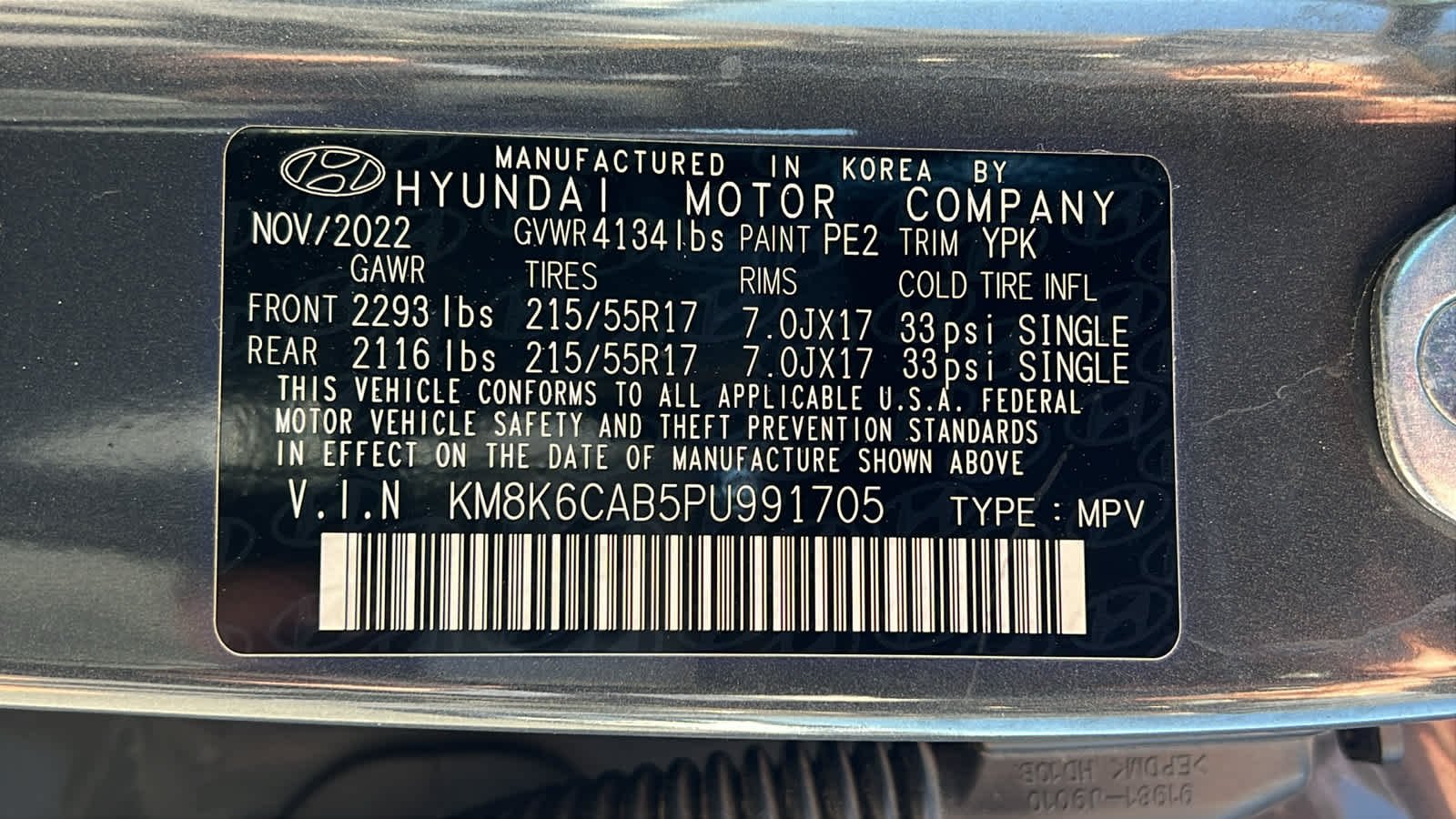 Certified Used 2023 Ecotronic Gray Hyundai SEL image 30