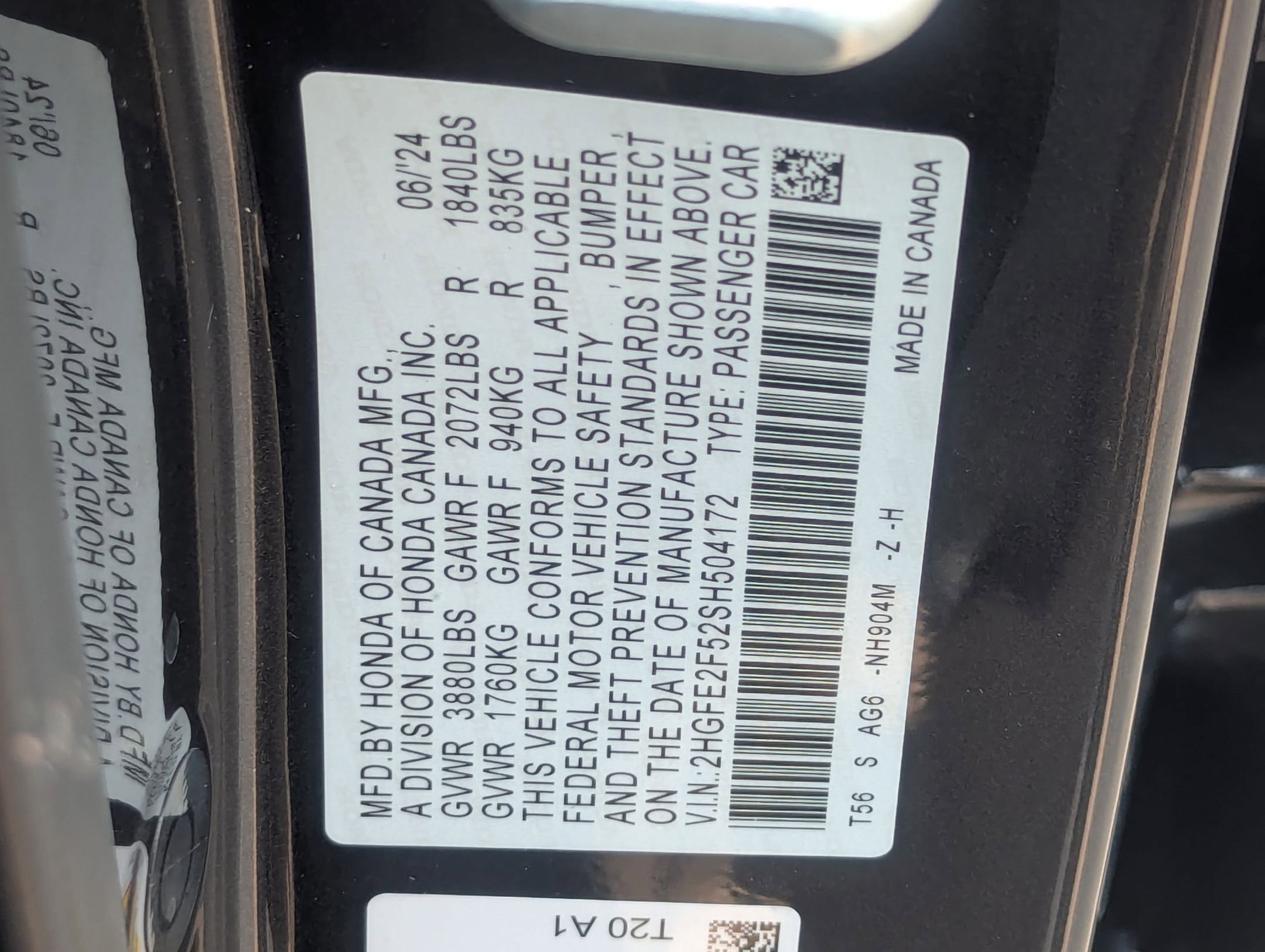 Certified Used 2025 Meteorite Gray Metallic Honda Sport image 35