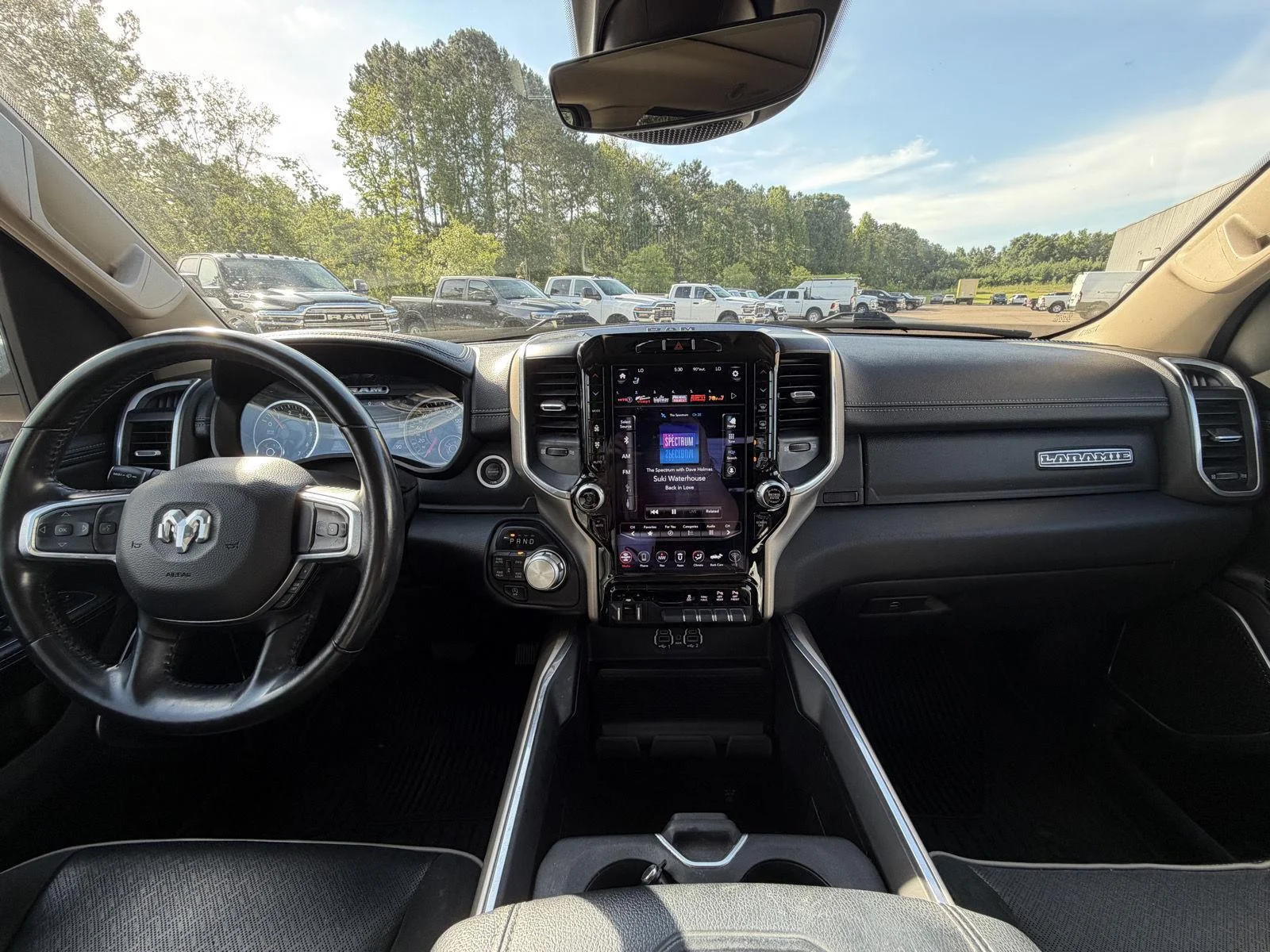 Used 2021 Bright White Clearcoat Ram Laramie image 7