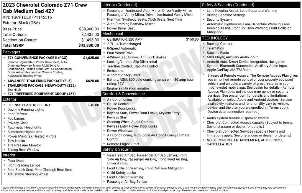 Used 2023 Black Chevrolet Z71 image 6