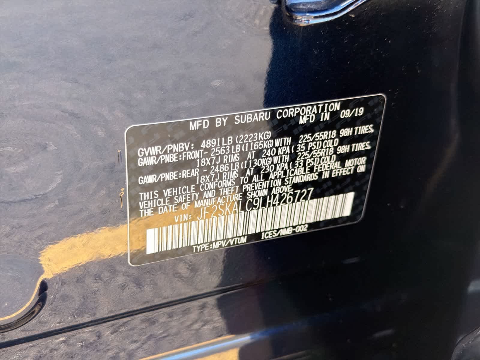 Used 2020 Dark Blue Pearl Subaru Sport image 38