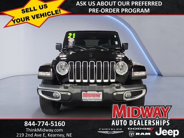 Used 2021 Black Jeep Unlimited Sahara image 8